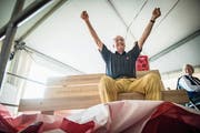 Bundesrat Guy Parmelin macht gute Miene zum bösen Spiel. (Bild: Reto Martin)