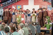 Das Obwaldner Trachtechörli untermalte den Anlass.