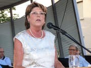 Festrednerin Heidi Grau in Aadorf. (Bilder: Kurt Lichtensteiger)