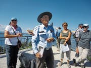 Ranger Fredy Lussy auf dem höchsten Gipfel - seinem Lieblingsplatz. (Bild: Ruedi Wechsler (Stanserhorn, 31. Juli 2018))