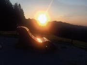 Wenn im Westen die Sonne untergeht, lohnt es sich, auf der Alp Oberbächen zu sein. (Bild: Sabine Schmid)
