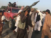 Taliban-Kämpfer östlich von Kabul (Aufnahme vom Juni 2018). (Bild: KEYSTONE/AP/RAUMAT GUL)