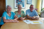 Sie machen sich für den neuen Chor stark: Monika Gubler, Speicher, Edith Weber, Trogen, und Hanspeter Lanker, Speicher. (Bild: ASZ)