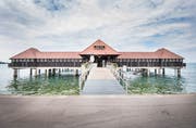 Die Badhütte in Rorschach ist ein schönes Biespiel für die Trennung von Männlein und Weiblein. (Bild: Andrea Stalder)