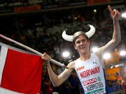 Jakob Ingebrigtsen springt über 1500 m für seine Brüder in die Bresche und gewinnt Gold (Bild: KEYSTONE/EPA/FELIPE TRUEBA)