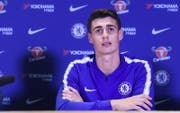 Goalie Kepa Arrizabalaga hütet anstelle von Thibaut Courtois das Chelsea-Tor. (Bild: EPA)