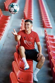Ndue Daka: Abgespeckt arbeitete er sich von der Ersatzbank in der 5. Liga bis zum Leistungsträger des FC Willisau empor. (Bild: Philipp Schmidli (Willisau, 7. August 2018)