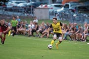 Altdorfs Cédric Gisler im Testspiel gegen den FC Schattdorf. (Bild: Roger Grütter (Altdorf, 8. August 2018)