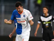 Nathan schoss das 1:2 für GC (Bild: KEYSTONE/TI-PRESS/GABRIELE PUTZU)