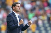 YB Cheftrainer Gerry Seoane beim Fussballspiel der Super League, Berner Young Boys gegen Grasshopper Club Zuerich, am Sonntag, 22. Juli 2018, im Stade de Suisse in Bern. (KEYSTONE/Thomas Hodel)