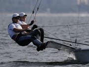 Lucien Cujean und Sébastien Schneiter sicherten den Quotenplatz (Bild: KEYSTONE/AP/BERNAT ARMANGUE)