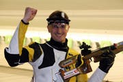 Der Urner Armbrustschütze Stephan Loretz aus Bürglen holte an den Schweizer Meisterschaften über 30 Meter in Wil SG die Bronzemedaille im 30-Meter-Stehemdprogramm. (Arcivbild: PD)
