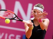 Die Luxemburgerin Mandy Minella, Finalistin in Gstaad, sorgte mit einem Sieg im entscheidenden Doppel für die Entscheidung in der Interclub-Meisterschaft (Bild: KEYSTONE/ANTHONY ANEX)