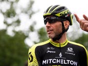 Michael Albasini - der grosse Schweizer Pechvogel an der Strassen-EM (Bild: KEYSTONE/GIAN EHRENZELLER)