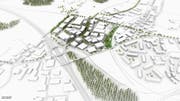 Visualisierung des Projektes Wil West zwischen Münchwilen, Sirnach und Wil. (Bild: PD)