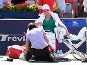 Simona Halep litt bei ihrem zweiten Turniersieg in Montreal - sie musste während des Finals gegen Sloane Stephens sogar behandelt werden (Bild: KEYSTONE/AP The Canadian Press/PAUL CHIASSON)