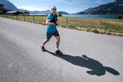 Silvan Burkhalter unterwegs: Hier in Beckenried kurz vor dem Rütenenbeizli. (Bild: Pius Amrein (11. August 2018)