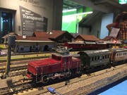 Keine Modellbauanlage aus dem Katalog, sondern fast alles aus Abfallmaterial gebaut. Selbst der Oberbau der Rangierlokomotive wurde von Bruno Schwender selber zusammengelötet. (Bild: Foto Mark Theiler)