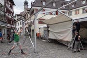Die Chrampfer zeigen vollen Einsatz und machen die Jazztage so erst möglich. (Bild: Sascha Erni)