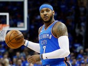 Carmelo Anthony spielte zuletzt bei den Oklahoma City Thunder eine enttäuschende Saison (Bild: KEYSTONE/AP/SUE OGROCKI)