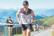 Remo Betschart wird Sieger in der Hauptklasse. (Bild: Bilder: Erhard Gick (Rigi, 12. August 2018))