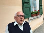 Arnoldo Giacometti, ehemaliger Primarlehrer und Dorfarchivar von Bondo.