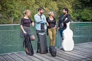 Anna Brunner, Annina Wöhrle, Marko Milenković und Ofer Canetti (von links nach rechts) bilden aktuell das Amar Quartett. (Bild: PD)
