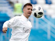 Mario Gavranovic spielt mit Dinamo Zagreb gegen die Young Boys um den Einzug in die Champions-League-Gruppenphase (Bild: KEYSTONE/AP/ANTONIO CALANNI)