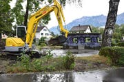 Der Spielplatz Kappeli ist für die nächsten Monate gesperrt, er wird komplett umgestaltet. Der Bunker bleibt aber bestehen. (Bild: Heini Schwendener)
