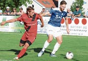 Bei Widnaus 0:0 zum Saisonauftakt in Bazenheid spielte Daniel Lässer (rechts) gewohnt stark. (Bild: Beat Lanzendorfer)