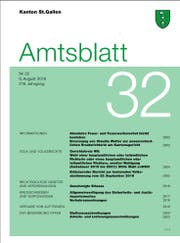 Das St.Galler Amtsblatt wird künftig nicht mehr gedruckt. (Screenshot: www.amtsblatt.sg.ch)