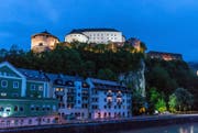 Nachts: Kufstein mit der beleuchteten Festung. (Bild: PD)