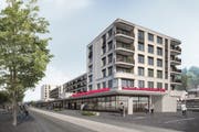 So könnte es dereinst am Bahnhof Wattwil aussehen. (Visualisierung: PD)