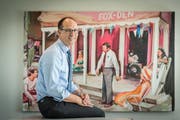 Marc Mächler, Regierungsrat, Vorsteher Baudepartement des Kantons St. Gallen in seinem Büro an der Lämmlisbrunnenstrasse. (Bild: Hanspeter Schiess)