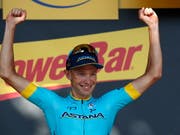 Der Jubel folgt auf den couragierten Auftritt: Magnus Cort Nielsen lässt sich feiern (Bild: KEYSTONE/EPA/YOAN VALAT)