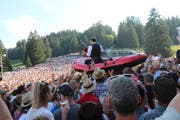15 000 Fans besuchten das Schlager Open Air auf der Molseralp in Flumserberg und feierten ihre Schlagerstars. (Bild: Ignaz Good)