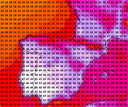 Modellierte Höchsttemperatur für Samstag, 4. August 2018 nach dem amerikanischen GFS-Modell. (Grafik: PD/Meteonews AG)