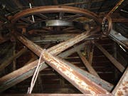 Das Laufwerk in der Bergstation Unter Zingel. (Bild: Ruedi Wechsler (Wolfenschiessen, 19. Juli 2018))