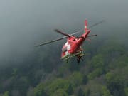 Steinschläge, Gewitter und Herz-/Kreislaufprobleme: Die Rega war am 1. August 50 Mal in der Luft. (Bild: Keystone/Rega, Schweizerische Rettungsflu/Schweizerische Rettung)