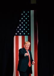US-Präsident Donald Trump. Bild: Jeff Roberson/AP (St. Charles, 29. November 2017)