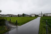 Der unterirdisch geführte Arbach soll freigelegt werden. (Bild: Stefan Kaiser (Zug, 26. April 2017)