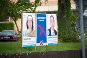 Wahlplakate für die eidgenössischen Wahlen von 2015. (Bild. Ralph Ribi)