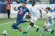 Tomi Juric am 22. April beim Heimspiel gegen den FC Zürich: War das sein letzter Auftritt im FCL-Trikot? (Bild: Alexandra Wey/Keystone)
