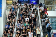 Die Videospielmesse Gamescom dauert vom 22. bis zum 25. August. Bild: Sascha Steinbach/EPA (Köln, 22. August 2018)