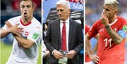 Shaqiris Doppeladler, Petkovics Schweigen und Behramis Ausbootung: In der Schweizer Nati gibt es aktuell diverse Brandherde. (Bilder: Keystone)