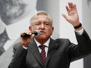 «Ohne Hilfe von Heer und Marine können wir das Sicherheitsproblem nicht lösen»: Mexikos künftiger Präsident Andres Manuel Lopez Obrador. (Bild: KEYSTONE/EPA EFE/JOSÉ MÉNDEZ)