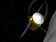 Die 2016 gestartete Raumsonde Osiris-Rex der Nasa soll auf einem Asteroiden Staubproben sammeln. (Computerbild/Archiv) (Bild: KEYSTONE/AP NASA)