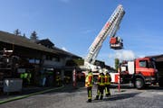 Der Brand war schnell gelöscht. (Bild: Kapo SG)