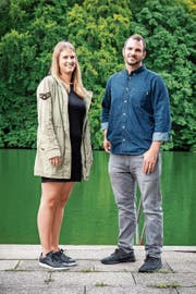 Melanie und Diego Schweizer, die neuen Veranstalter des Weihern-Festivals. (Bild: Beat Belser)