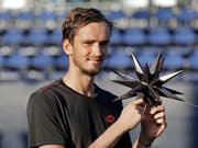 Daniil Medwedew gewann seinen zweiten ATP-Titel (Bild: KEYSTONE/AP/CHUCK BURTON)
